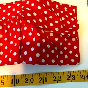 Bag Organizer 6 pockets 2 pen for bag purse or home multi use polka dot fabric